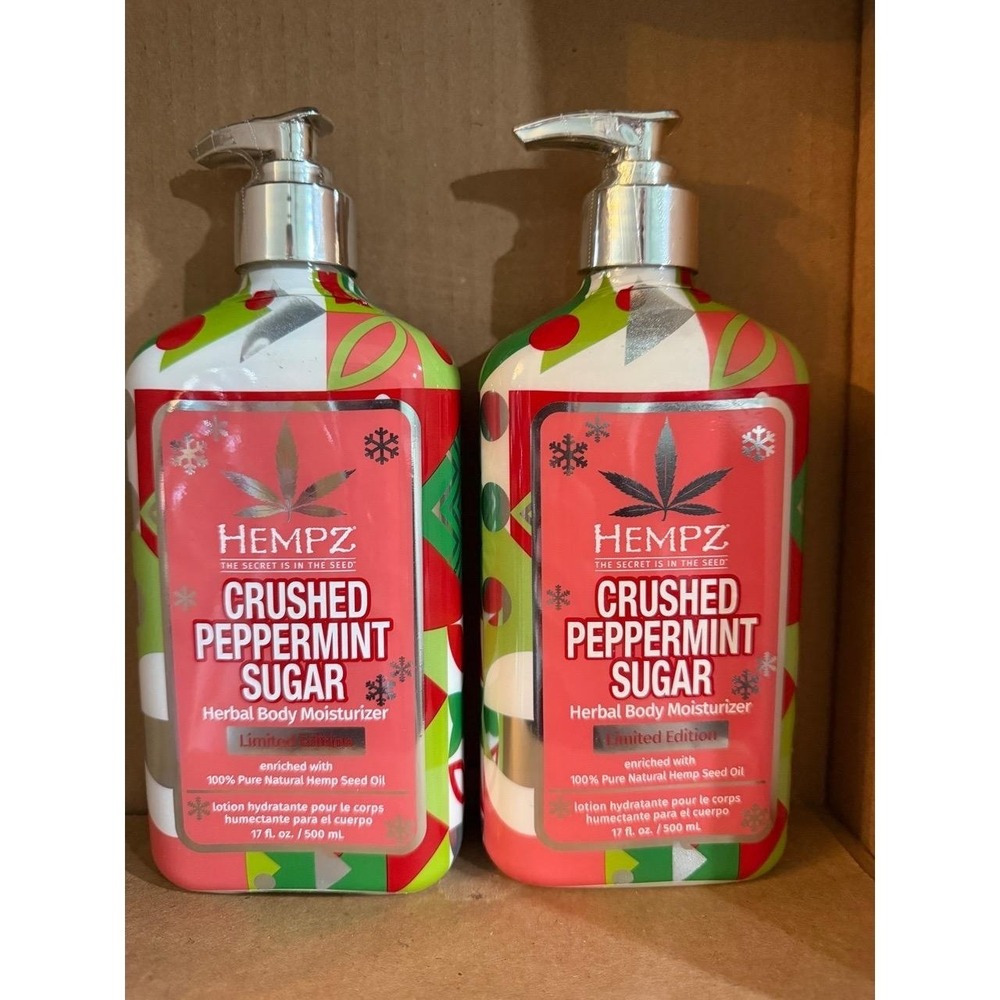 HEMPZ Herbal Body Moisturizer‎ Crushed Peppermint Sugar body care lotion